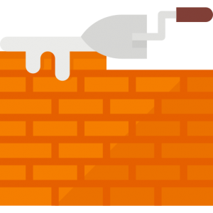 brick laying icon