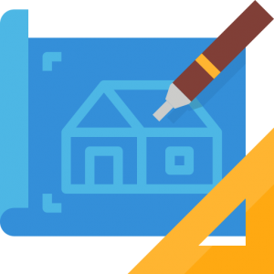 house blueprint icon